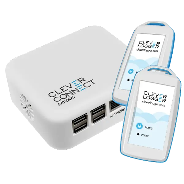 Clever Logger 2nd Gen Temperature Data Logging Alarm System x 2 Starter Kit