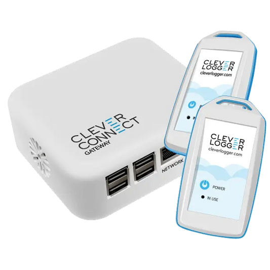 Clever Logger 2nd Gen Temperature Data Logging Alarm System x 2 Starter Kit